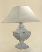 ALEXANDERS 42 CM WHITEWASH PATARA SQUARE LAMP